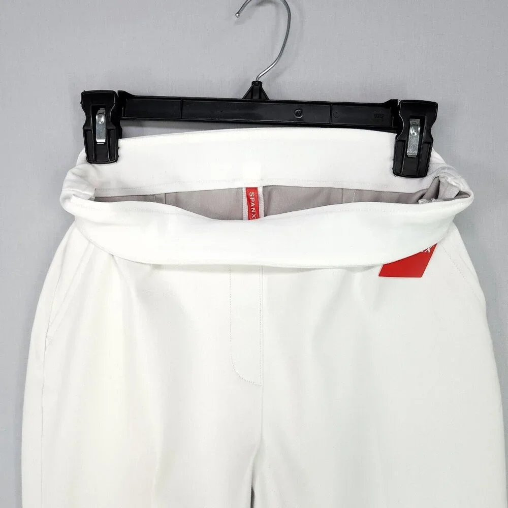 Spanx Ankle Straight Pant On The Go Shaping Silver Lining Small Office Casual - Picture 4 of 16